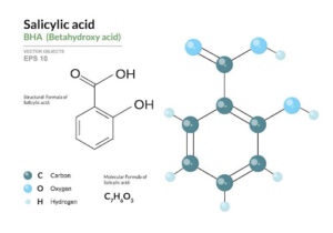 Công thức cấu tạo phân tử salicylic acid