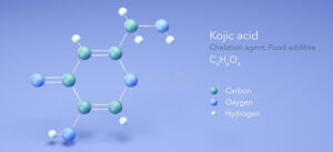 Cấu trúc phân tử của Kojic acid (Nguồn ảnh: Dreamstime)