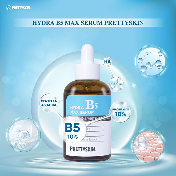 Bộ tứ hoạt chất thần thành trong Hydra B5 Max Serum Pretty Skin
