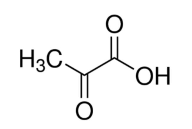 Cấu trúc hoạt chất Pyruvic acid