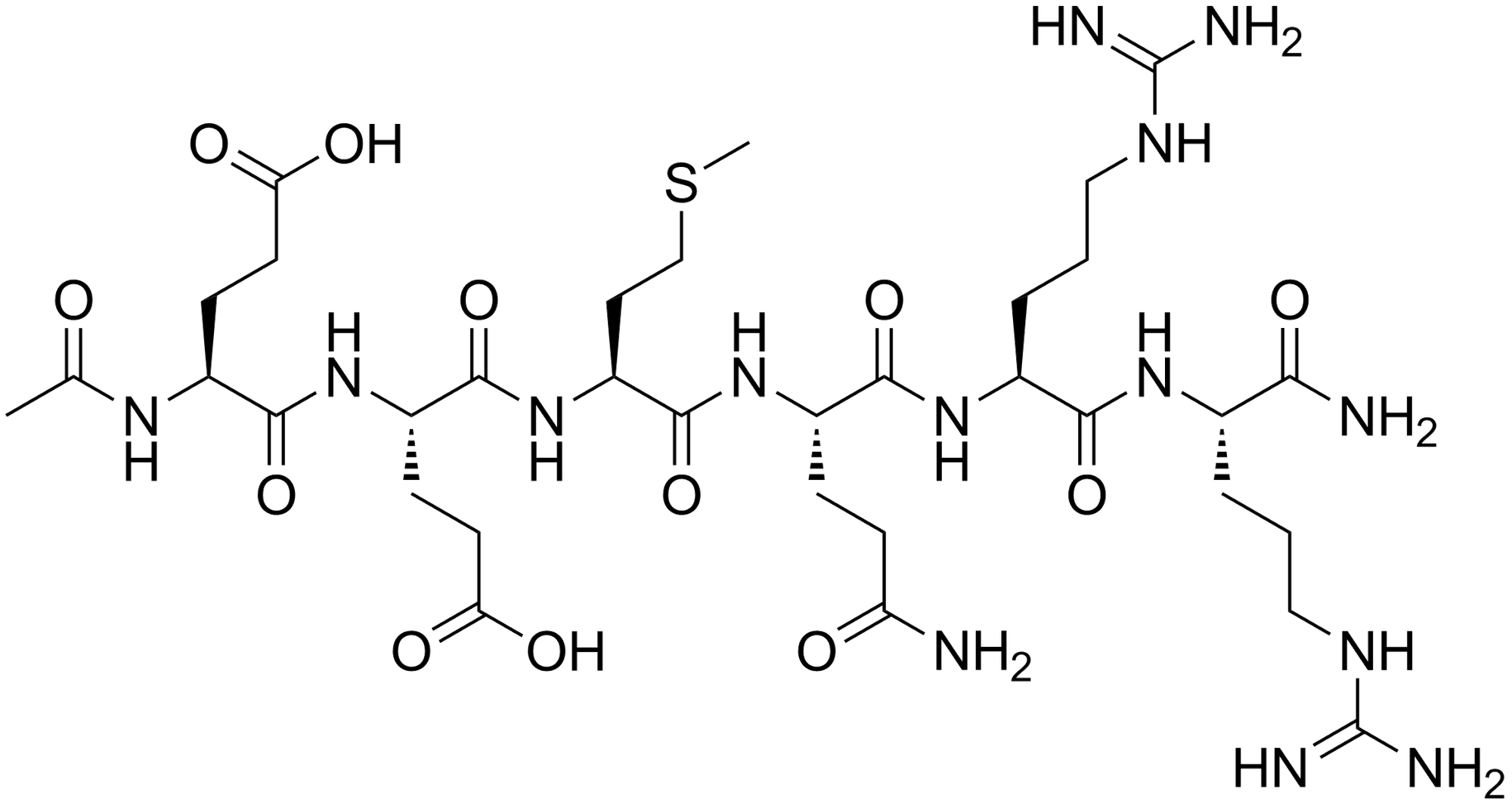 Công thức cấu tạo thành phần Acetyl hexapeptide 8 trong mỹ phẩm