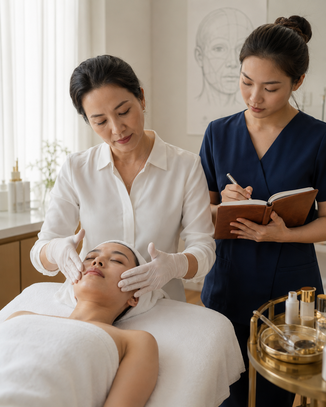 Sai lầm chủ spa mới mở: tuyển KTV không qua đào tạo bài bản — cảnh huấn luyện chuẩn