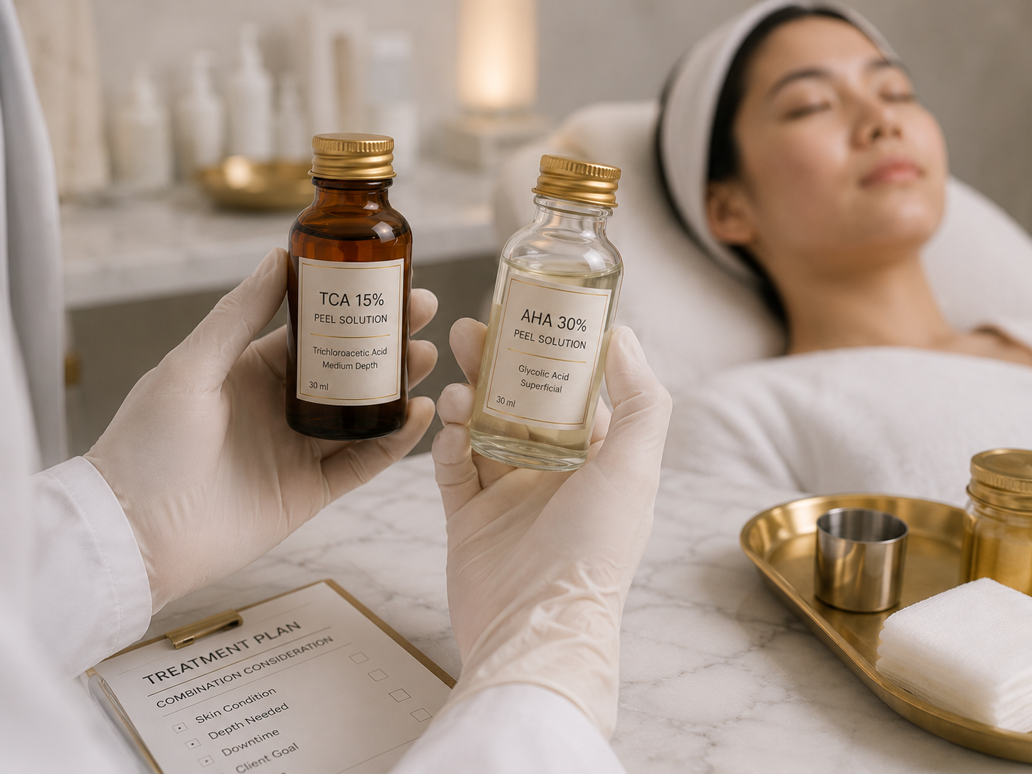 Cân nhắc kết hợp nhiều loại peel