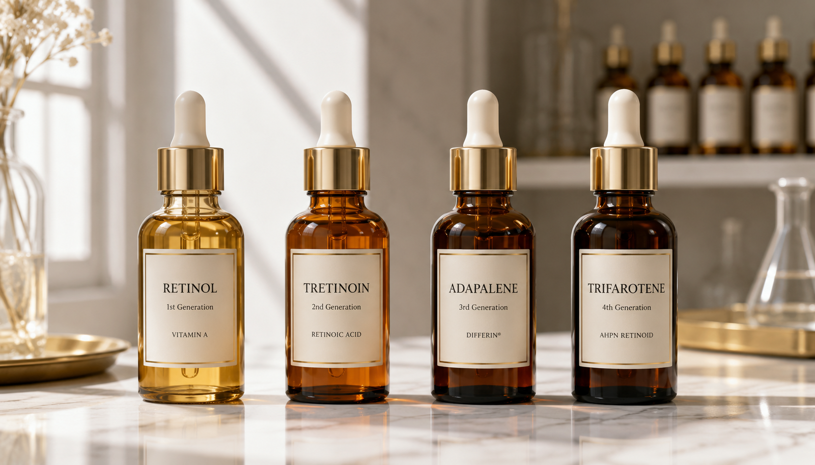 4 thế hệ hoạt chất Retinoid