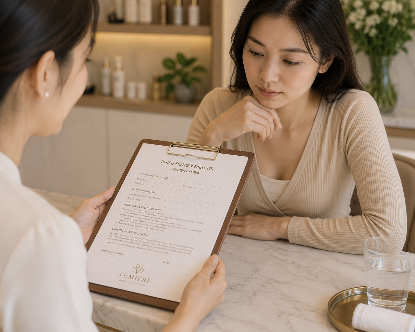 Form đồng ý điều trị tại spa