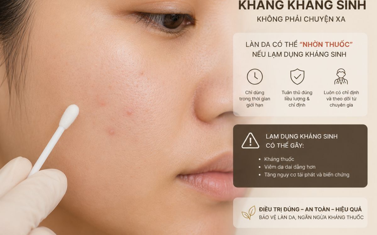 Kháng sinh bôi ngoài da trong điều trị mụn